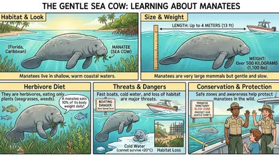 The Gentle Sea Cow: Learning about Manatees