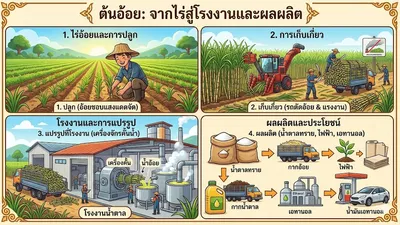 ต้นอ้อย: พืชเศรษฐกิจที่สำคัญของไทย