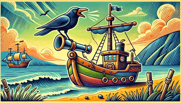 The Bold Little Boat and the Crow